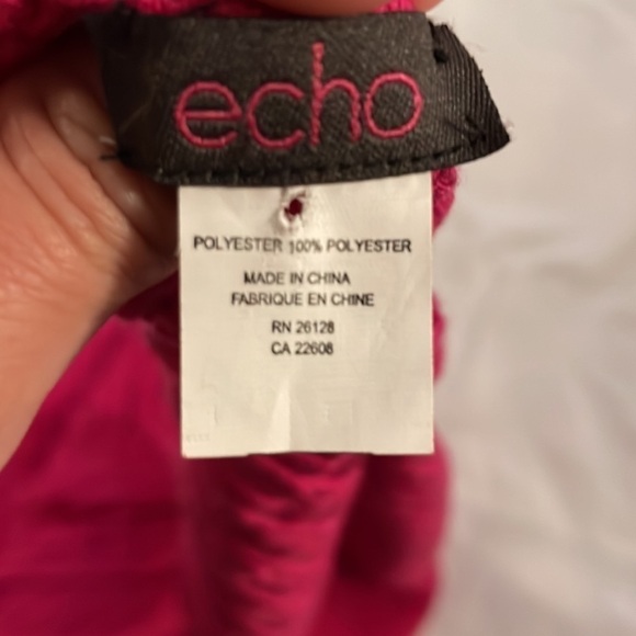 Textured Infinity Scarf - 36” x 13” - 100% polyester - Picture 3 of 4